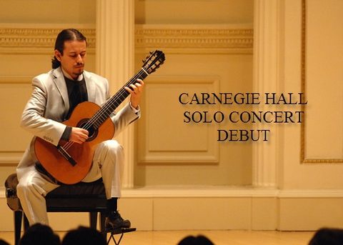 Dr. Costa performing on stage at Carnegie Hall